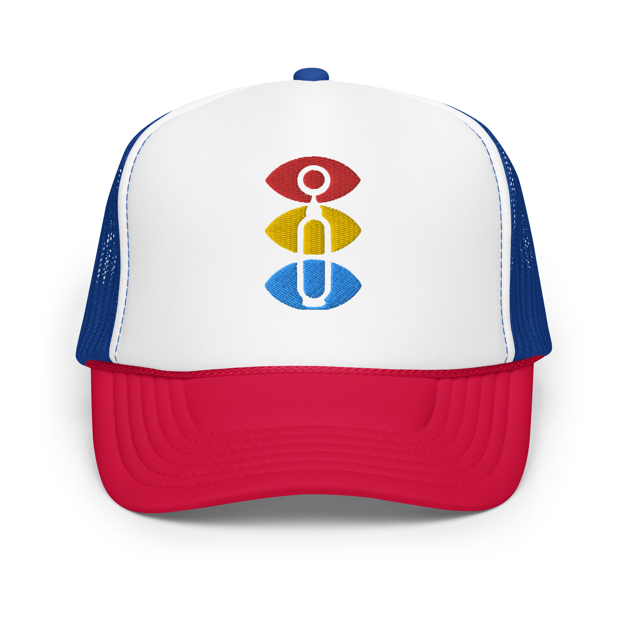 Foam trucker With Soyuz 3 Leaf Logo in Primary Colors