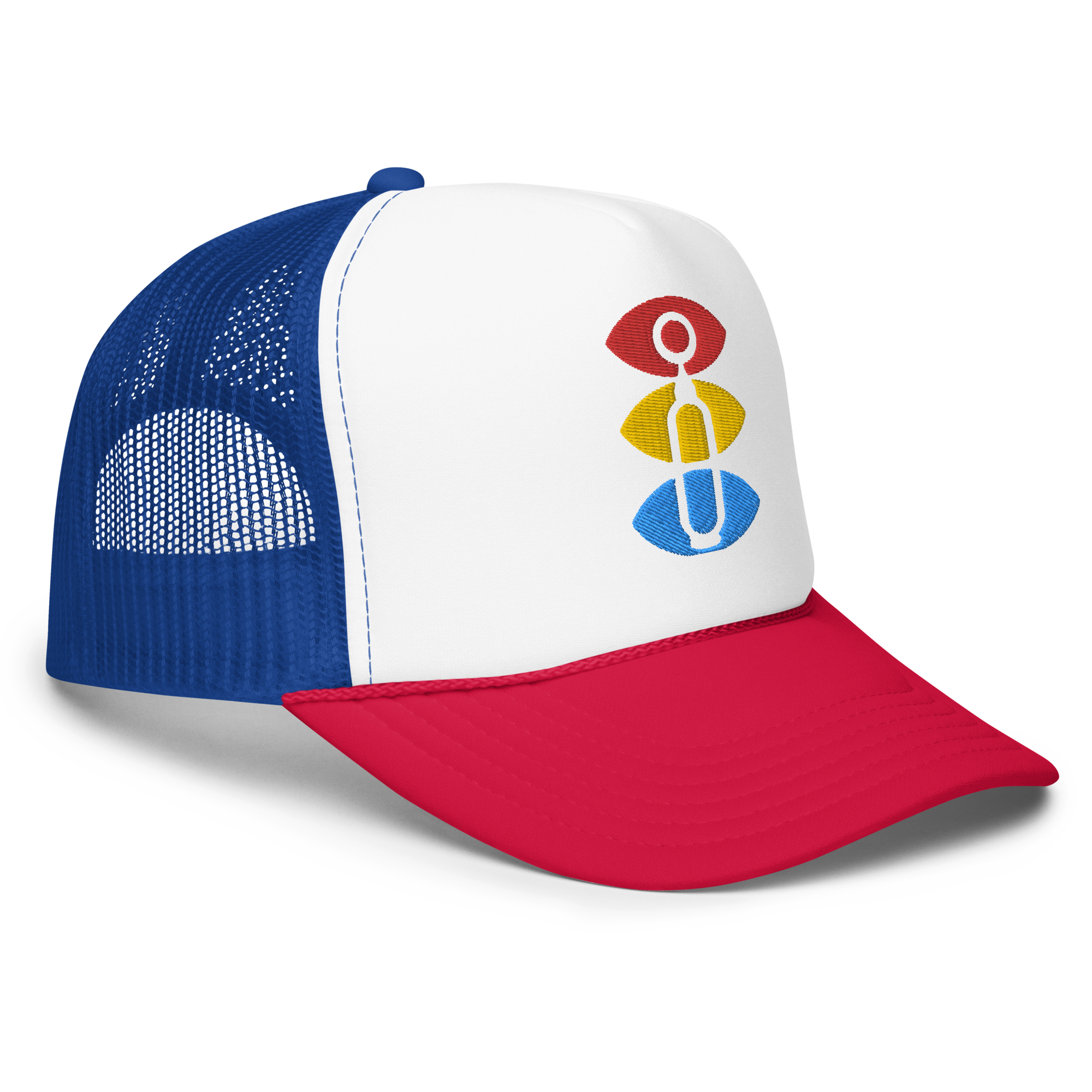 Foam trucker With Soyuz 3 Leaf Logo in Primary Colors